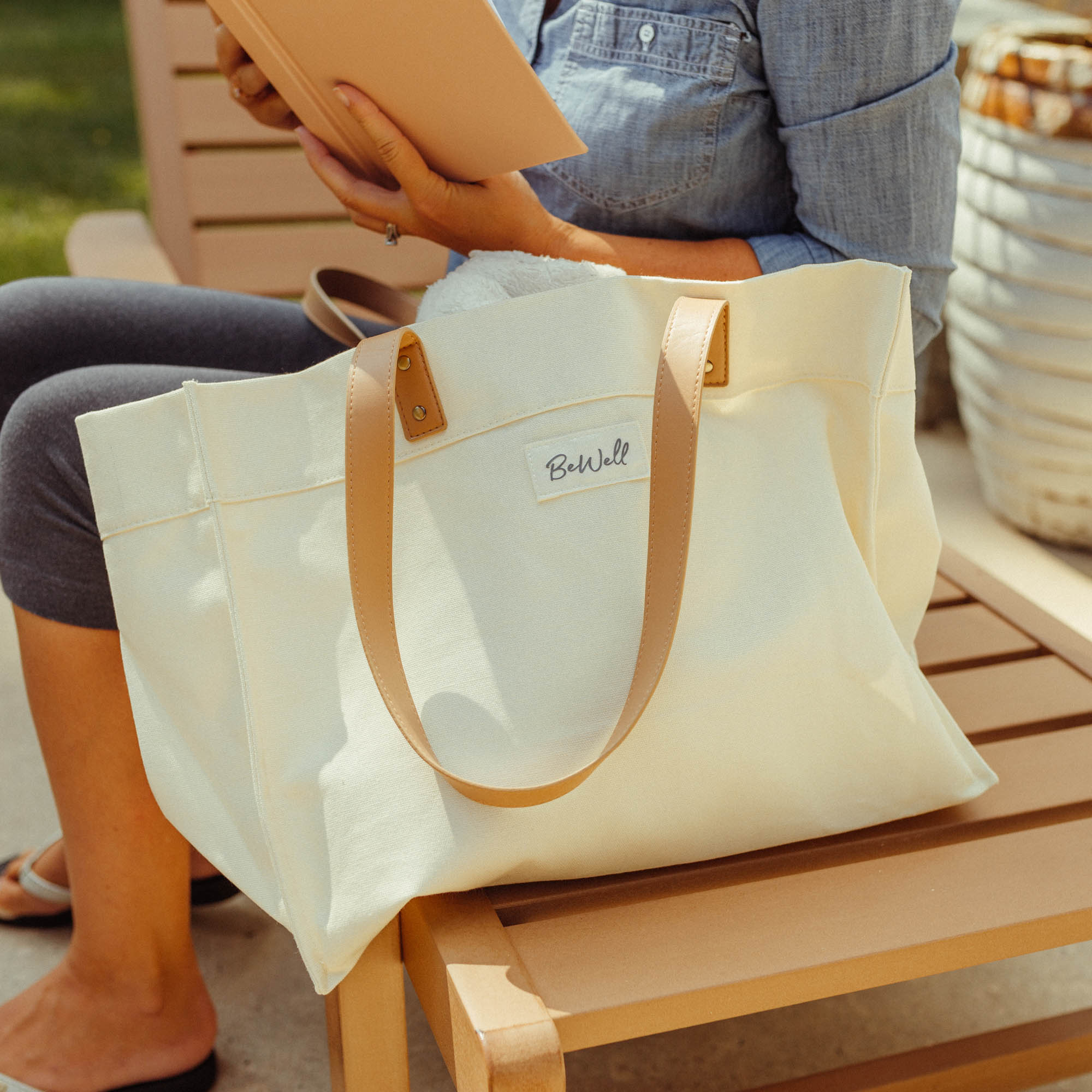Infusion Day Tote Cream