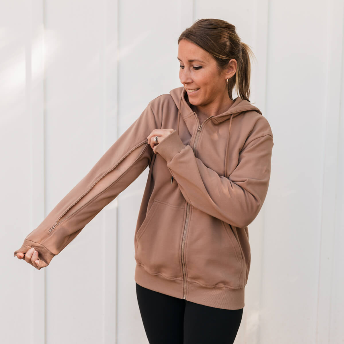 Final Sale - IV Zip Hoodie Mocha