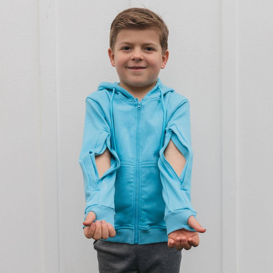 Youth IV Zip Hoodie Sky Blue