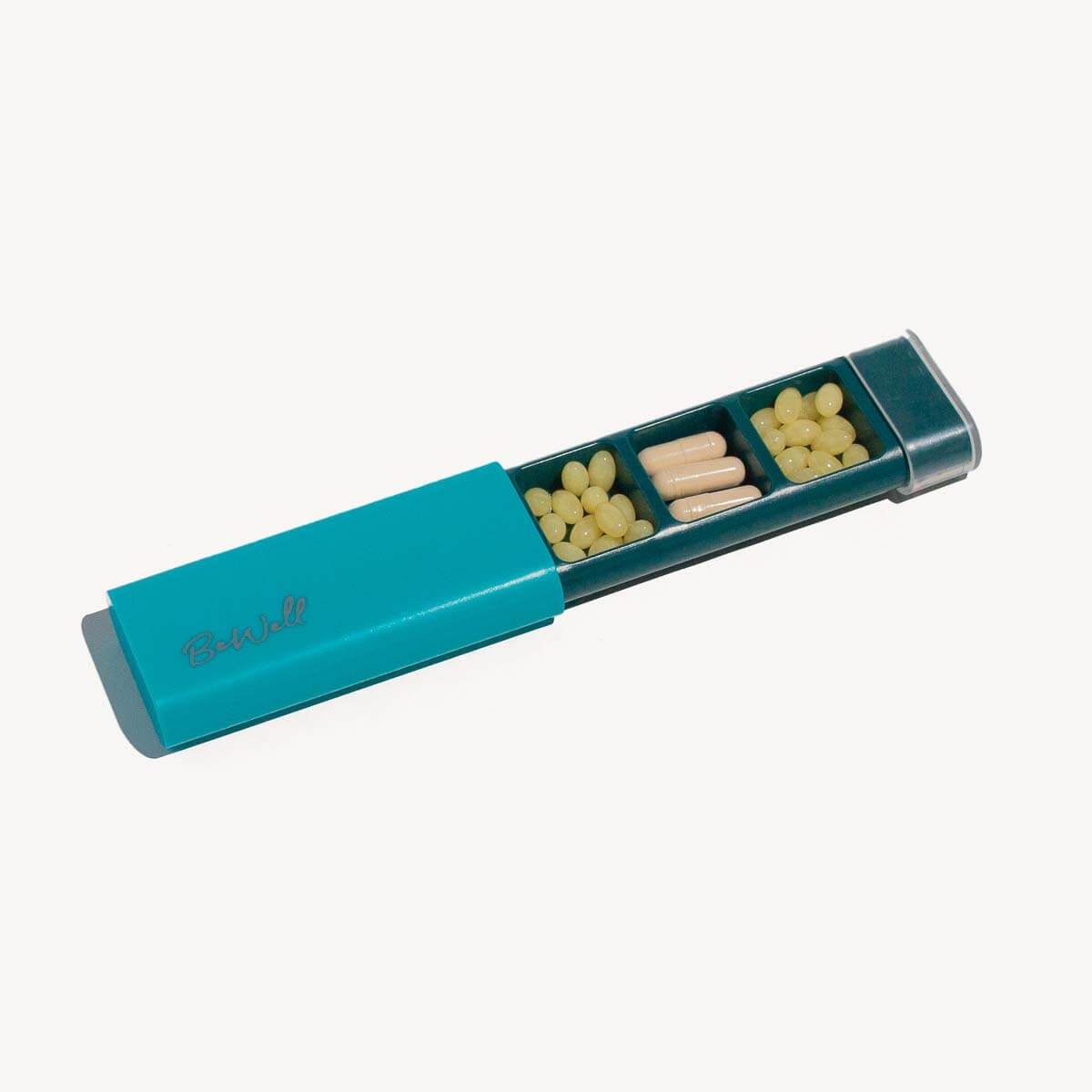 One Day Pill Holder Teal Green