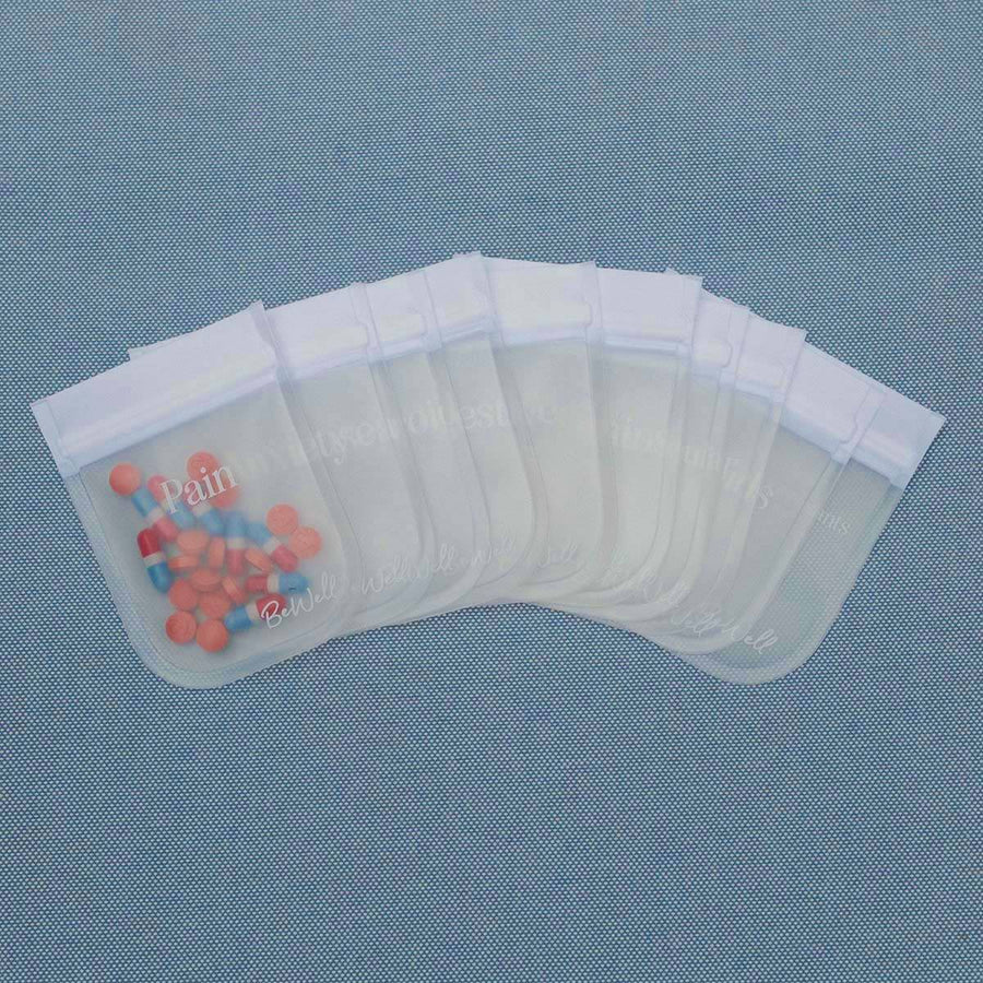 Mini Pill Pouches - Set of 10 Meds Pack