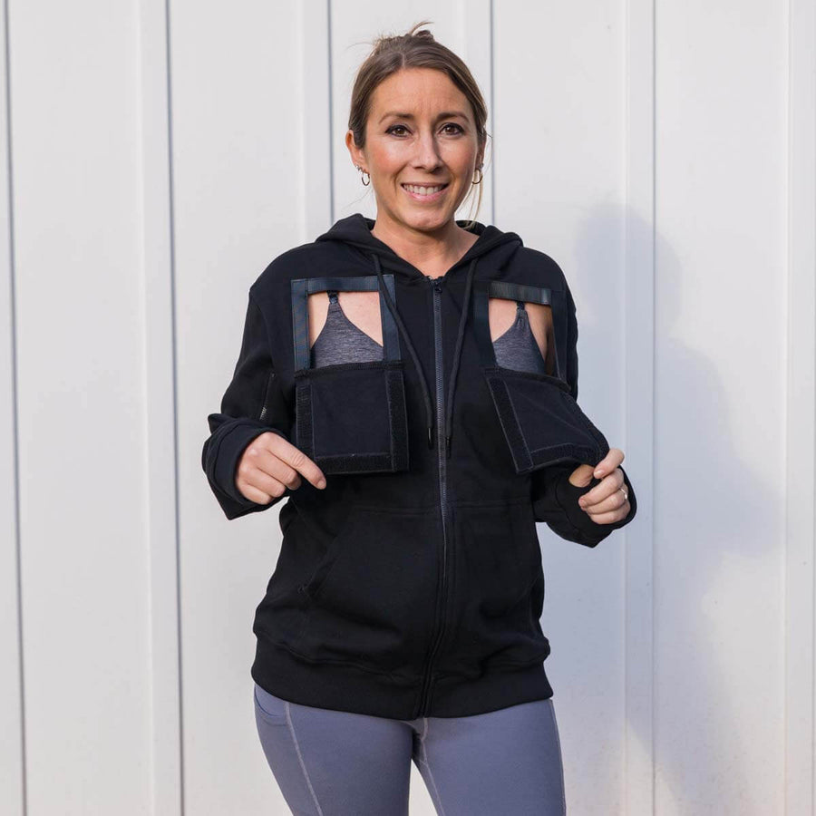 Port IV Zip Hoodie Black