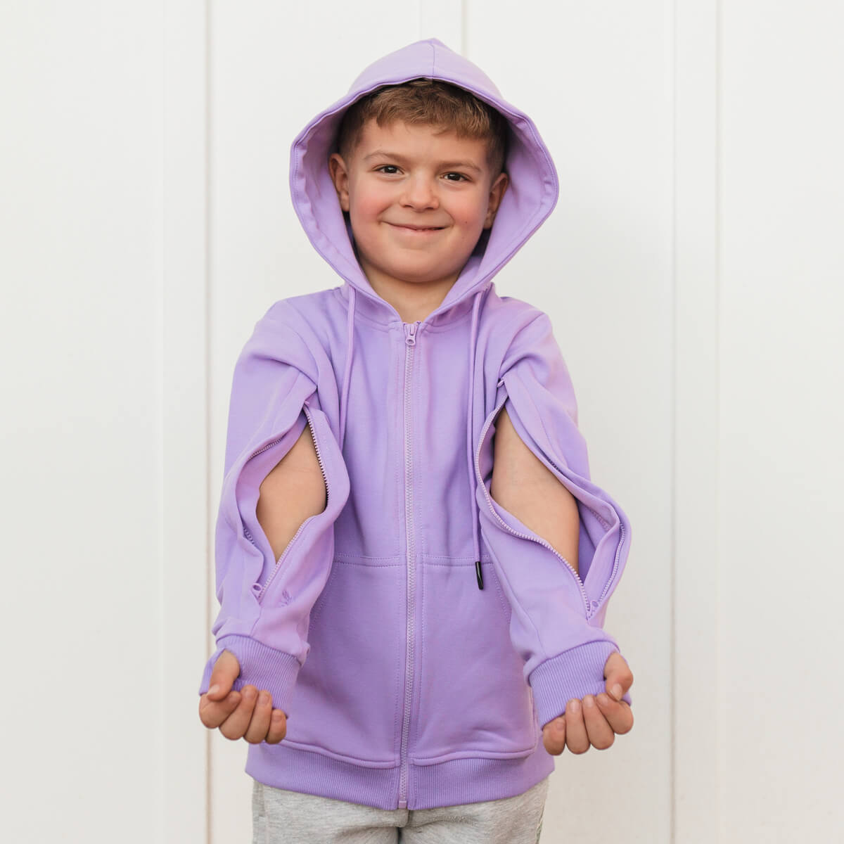Youth IV Zip Hoodie Lavender