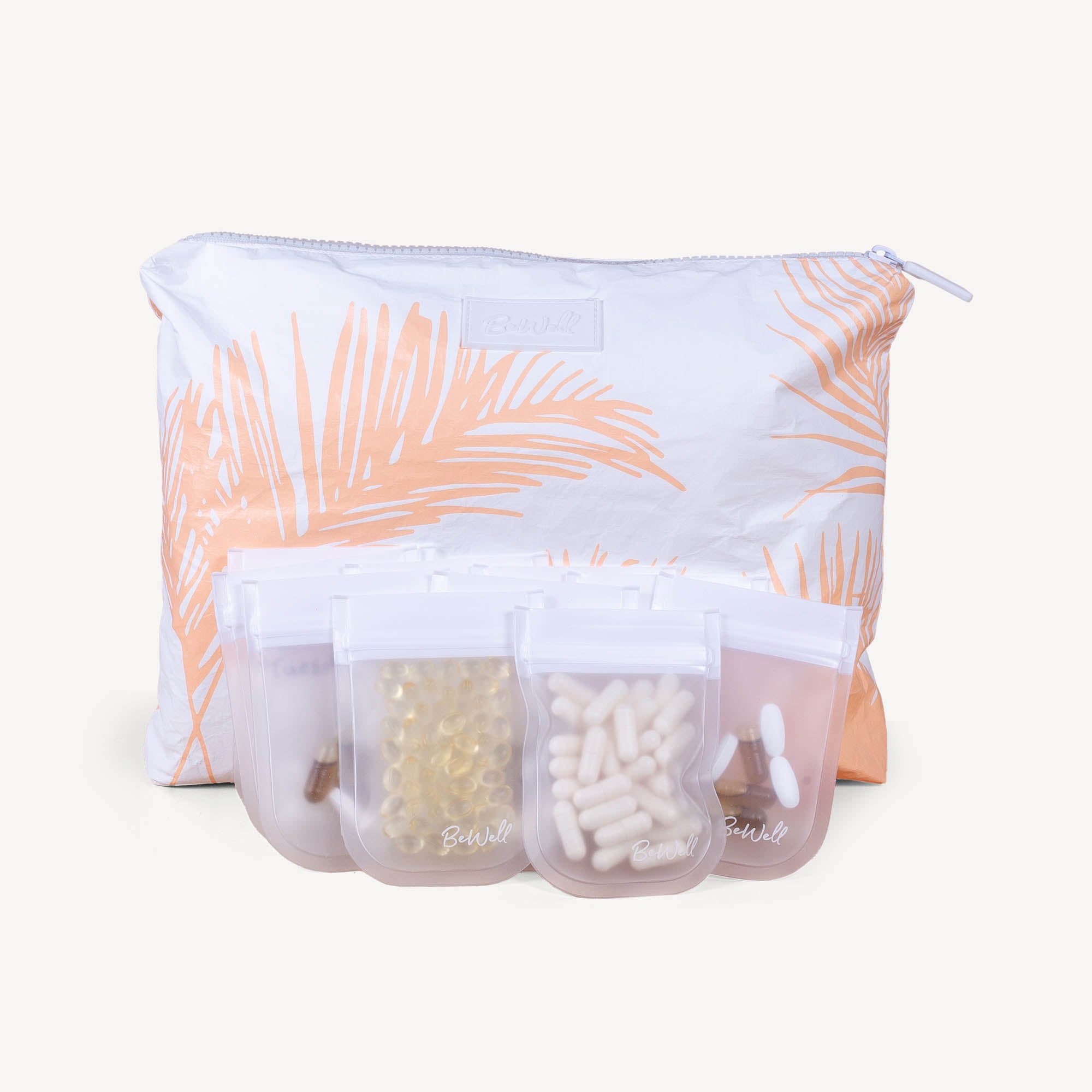 Travel Pill Pouch Bundle - Blue Pearls – BeWell