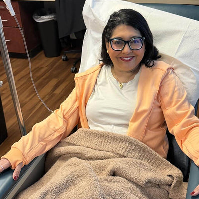 BeWell community member wearing BeWell apparel during treatment