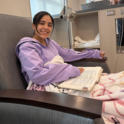 BeWell community member wearing BeWell apparel during treatment
