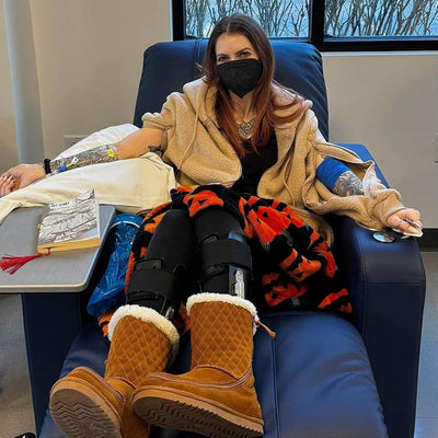 BeWell community member wearing BeWell apparel during treatment