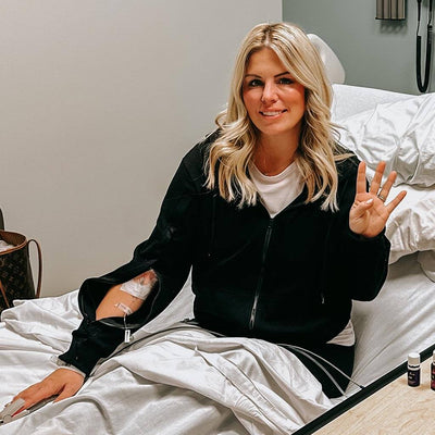 BeWell community member wearing BeWell apparel during treatment