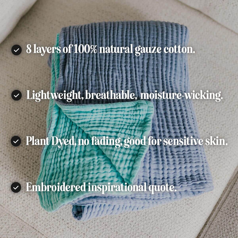 Inspirational Muslin Blanket