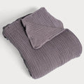 Inspirational Muslin Blanket Dark Gray Gray