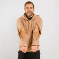 IV Zip Hoodie Mocha  | Model is 5'8" 165lbs wearing size M