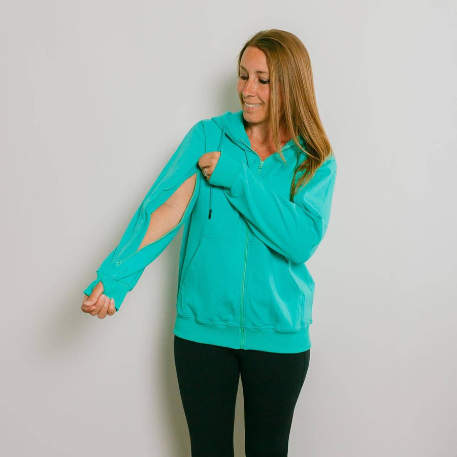 IV Zip Hoodie Turquoise
