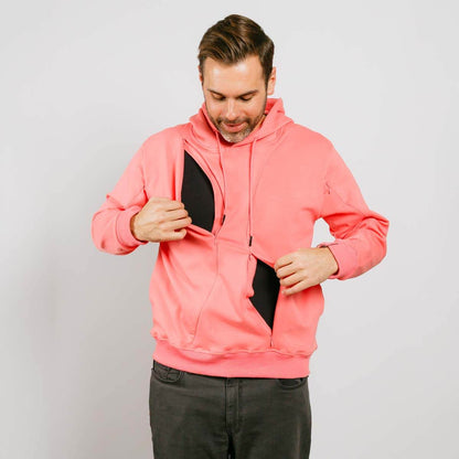 Multi-Access Hoodie Flamingo | Model is 5'8" 165lbs wearing size M