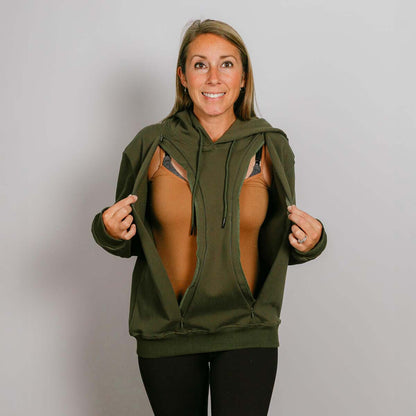 Multi-Access Hoodie Olive