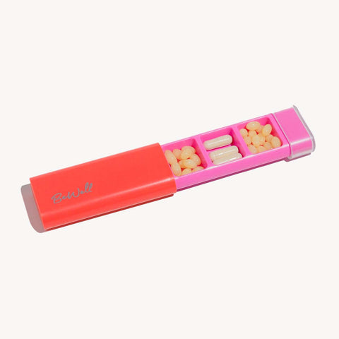 One Day Pill Holder Coral Pink