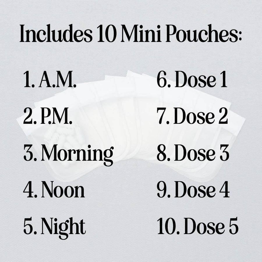 Mini Pill Pouches - Set of 10