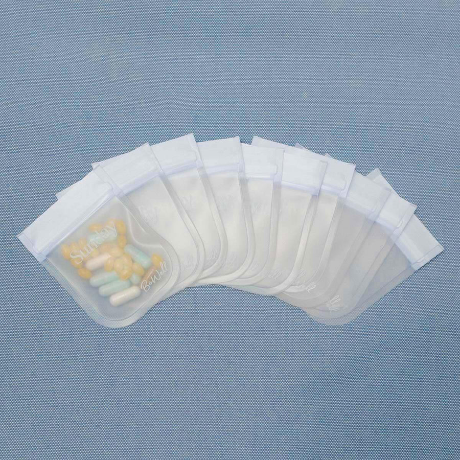 Mini Pill Pouches - Set of 10 Week Pack