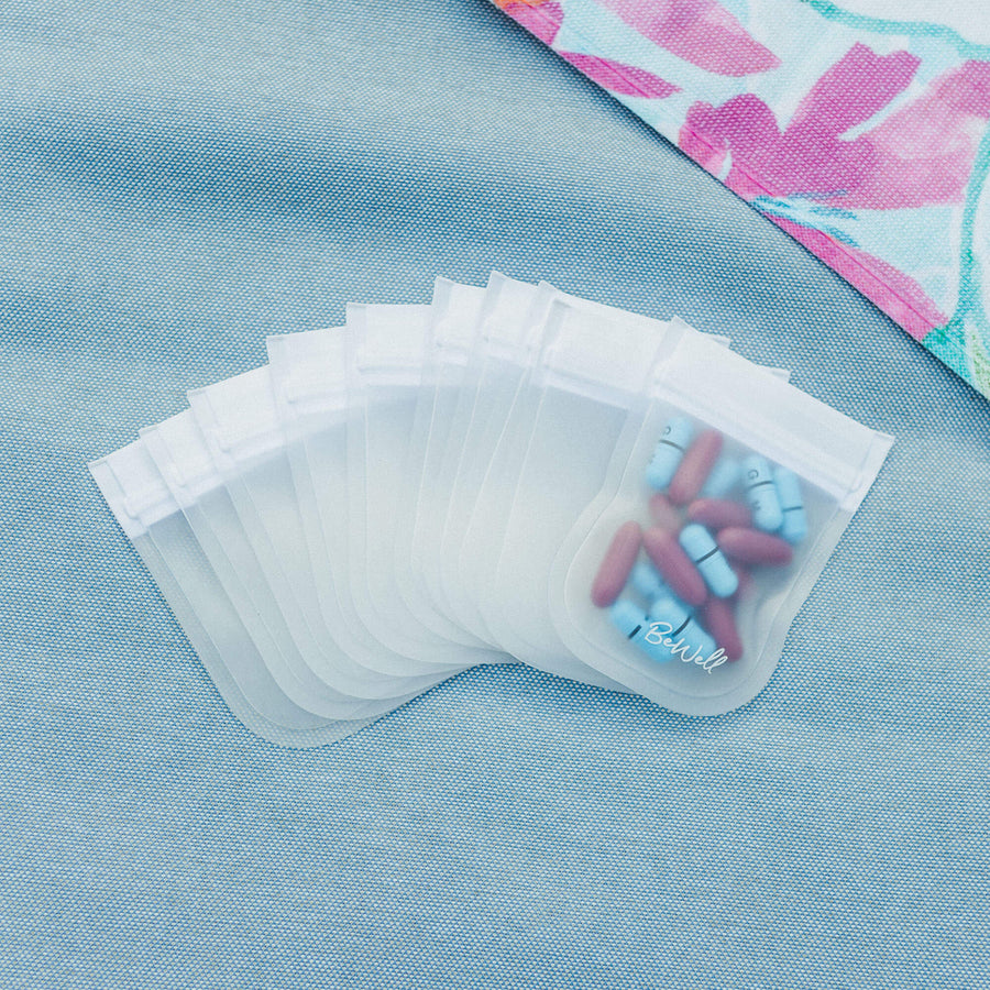 Mini Pill Pouches - Set of 10 Blank Pack
